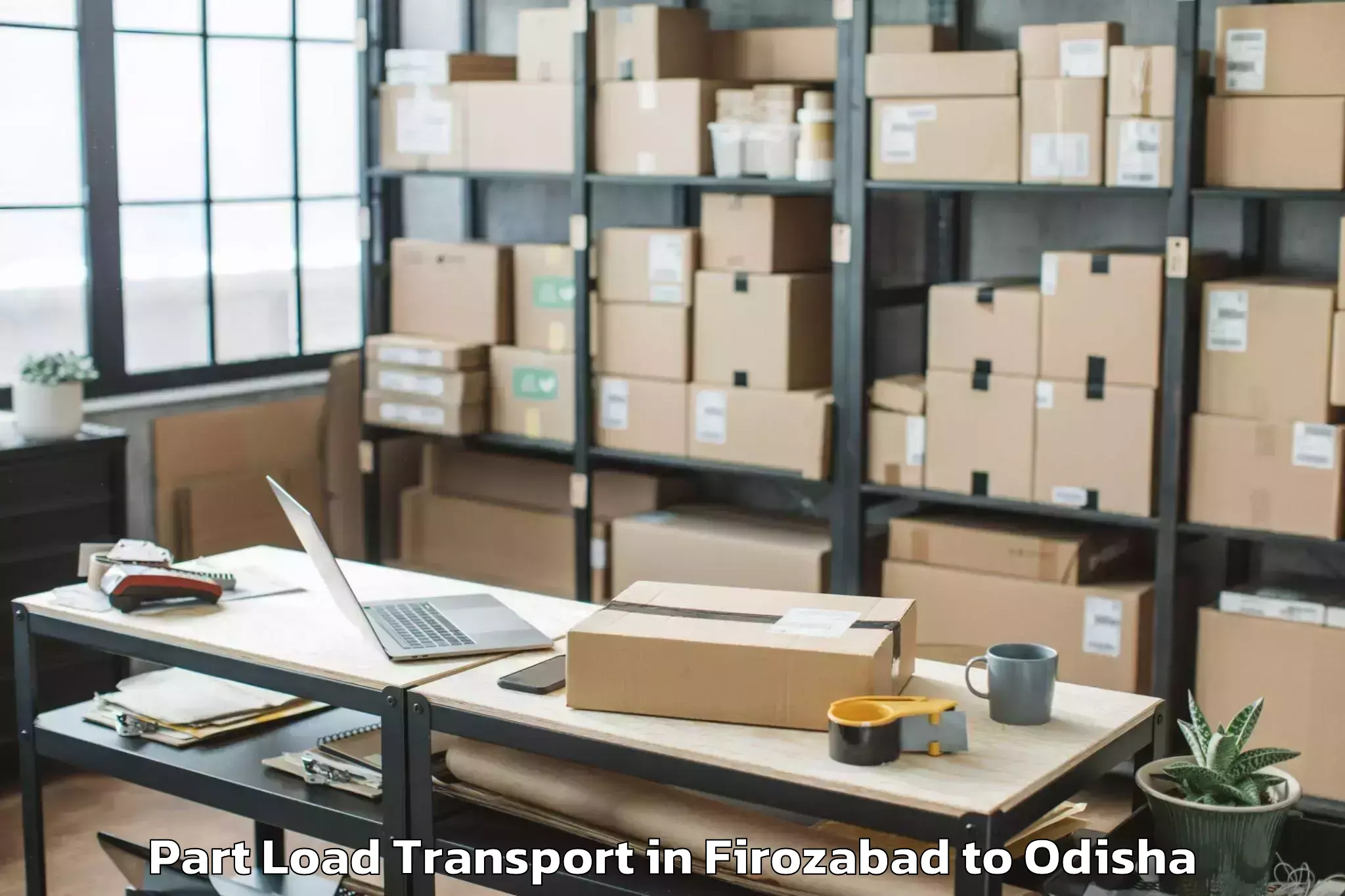 Hassle-Free Firozabad to Athagarh Part Load Transport